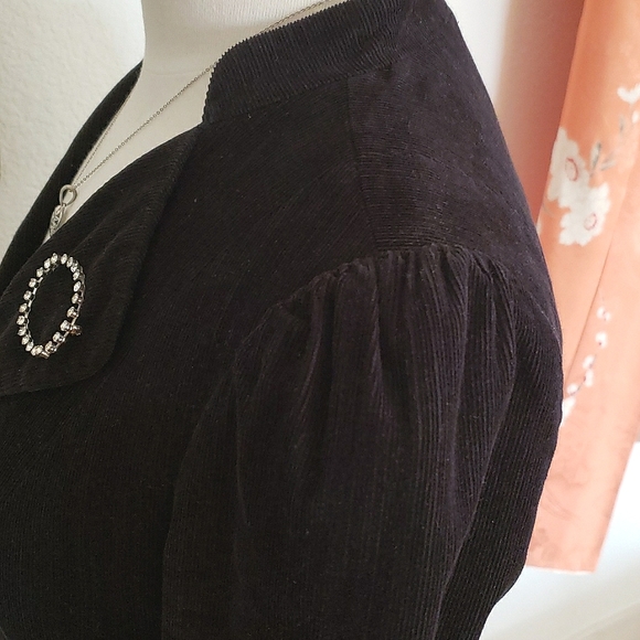 Halogen Corduroy Black Blazer Size Small - Picture 4 of 13